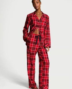 Піжама VICTORIA'S SECRET Flannel Long Pajama Set 419567QE2 фото