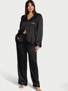 Піжама VICTORIA'S SECRET Backstage Satin Sparkle Long Pajama Set  420186QMY фото