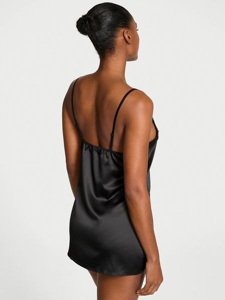 Пеньюар VICTORIA'S SECRET Tease Satin Lace-Trim Mini Slip Dress  425837QB4 фото