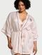 Сатиновый халат VICTORIA'S SECRET Signature Satin Short Piped Robe 417427QD3 фото 2