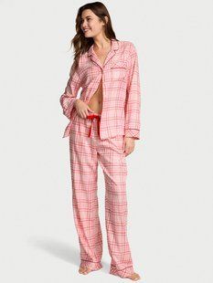 Піжама VICTORIA'S SECRET Flannel Long Pajama Set  419567QXR фото
