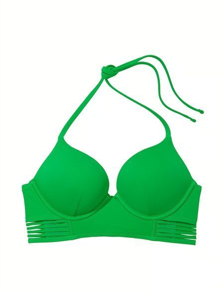 Купальник VICTORIA'S SECRET Archives Swim Bombshell Longline Bikini Top & Strappy Hardware Brazilian Bikini Bottom  416560QCZ фото